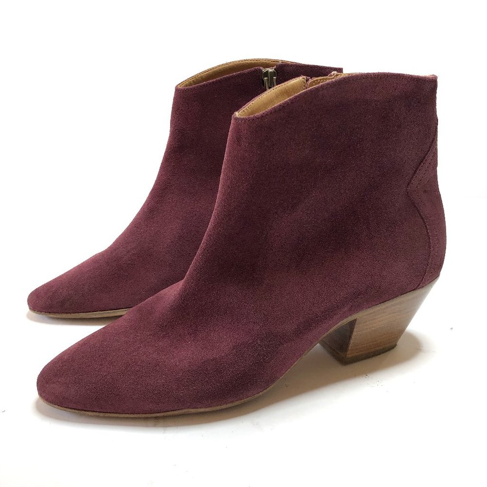Isabel Marant Dacken Bootie Boot Aubergine Purple